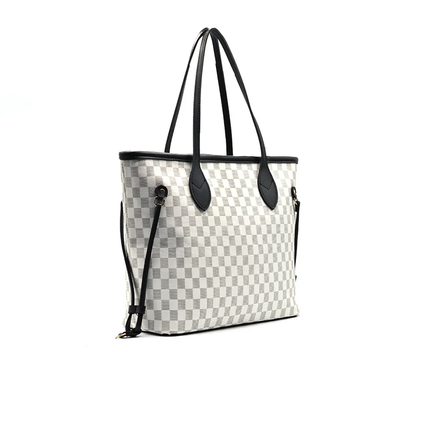Carisia Hand Bag white and Grey - Image 3